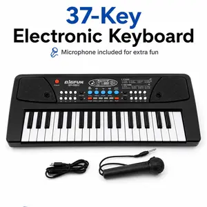 37-key Electric Piano Keyboard, Electronic Piano, Portable Multifunction Musical Instrument Gift For Kids, Digital Music Teaching & Learning Toys
