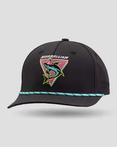 Shark Attack Rope Cap - Black