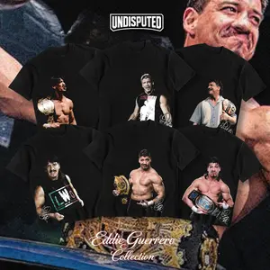 UNDISPUTED Eddie Guerrero Collection "Latino Heat" Heavy Cotton WWE T-shirt - Lie Cheat Steal Fan Apparel - Classic Pump Cover Oversized Gift - DTG Printed