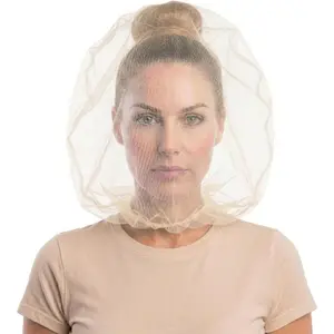 Oversized Makeup Protector Hood, Guards Hair & Makeup While Dressing, Nylon Chiffon, Reusable, Zip Closure, Machine Washable