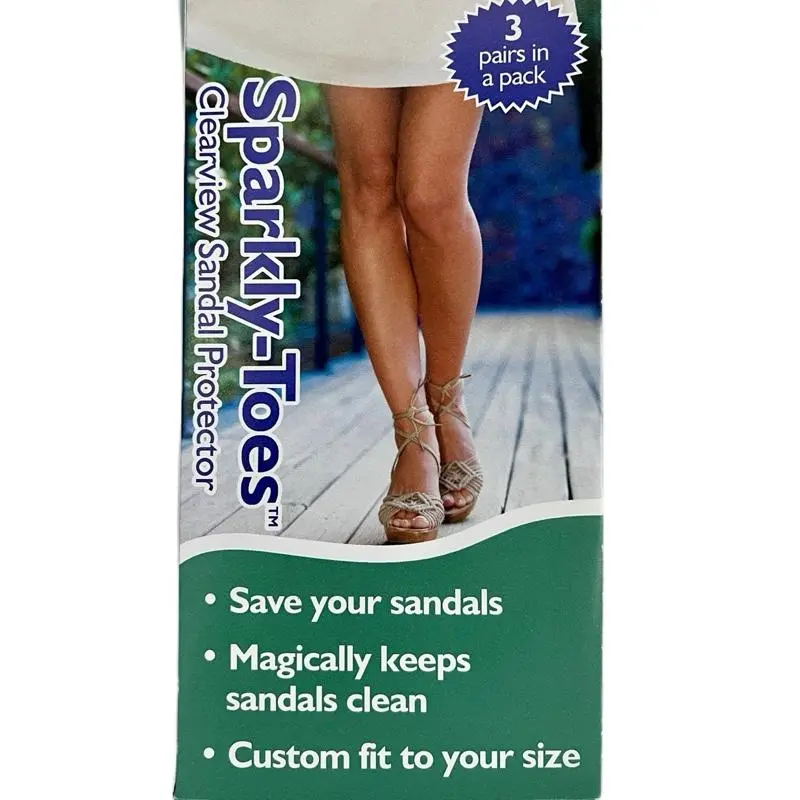 Sparkly Toes Sandal & Sole Protectors (3 Pairs) Footwear Shoe Insoles