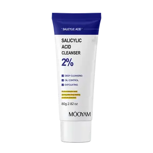 MOOYAM Salicylic Acid Cloud Cleanser Foaming Gel Facial Wash, Barrier-Safe Gentle Exfoliation, 7-Day Pore Detox Deep Pore Cleanser