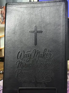 Everyday Study Bible (CSB) - Waymaker, Miracle Worker, Promise Keeper — Engraved Cover | Christian Gift