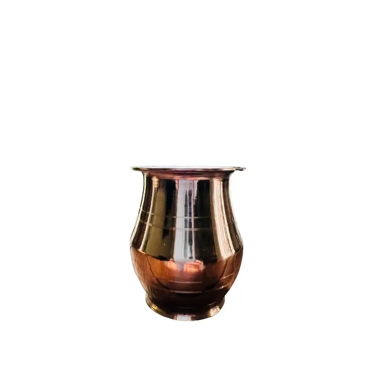 Copper Lota Copper Baithak Kalas Tama Kalas for Puja, Offering holy Water to dieties Nepali Puja Kalash