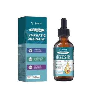 Totaria Liposomal Lymphatic Drainage Drops - 11 In 1 Organic Supplement with Burdock Root Echinacea Elderberry Calendula Cleavers Herb Dandelion Supports Lymphatic Health 2 FL.OZ Healthcare Natural