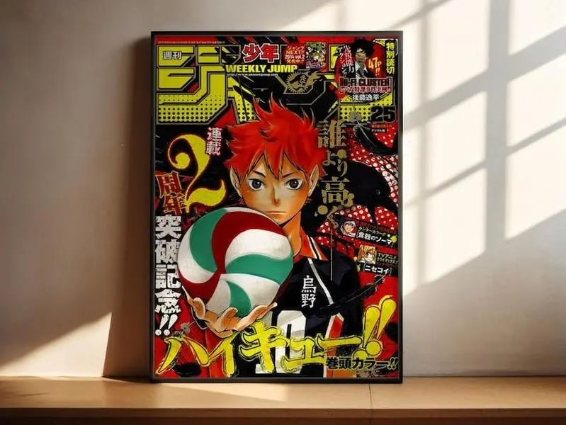 Haikyuu Hinata Shoyo Anime Poster Print, Manga Art, Anime Wall Decor, Anime Room Artwork, Anime Gift, Manga Fan Gift, Anime Merch - Number 02