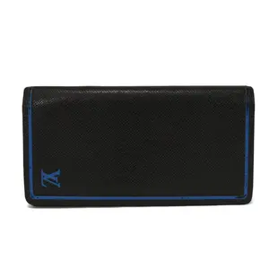 Pre-owned Louis Vuitton Others Small Leather Goods Portefeuille Brazza Taiga Long Wallet