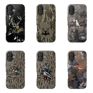The Wildwood Camo Collection, Born for the Hunt Series Phone Case Soft Drink Cover for iPhone 17Pro, 16, 15, 14, 13, 12 Samsung S25, S24, S23, S22, A16, A26, Pixel 10, 9Pro, 8, 7