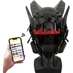 Cyberpunk LED Mask,  Mask with APP Control, Customizable LED Display for Nightclub, Party, Raves