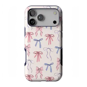 Casely iPhone 17 Pro Max Case | Coquette Girlie | Pastel Bows | Bold Protective Design | Compatible with MagSafe