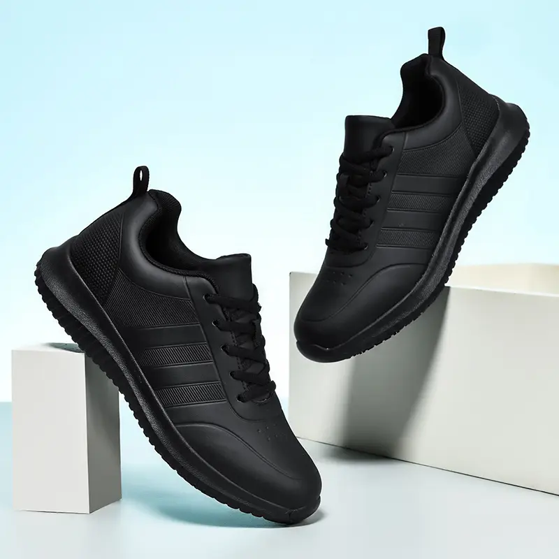 Picks Non Slip Work Shoes Waterproof SRC OilResistant Breathable Mesh Comfort Chef Footwear Men's & Women's Versions Black Nurse Stylish Closed Non Slip Work Shoes for Kitchen & Professional Use