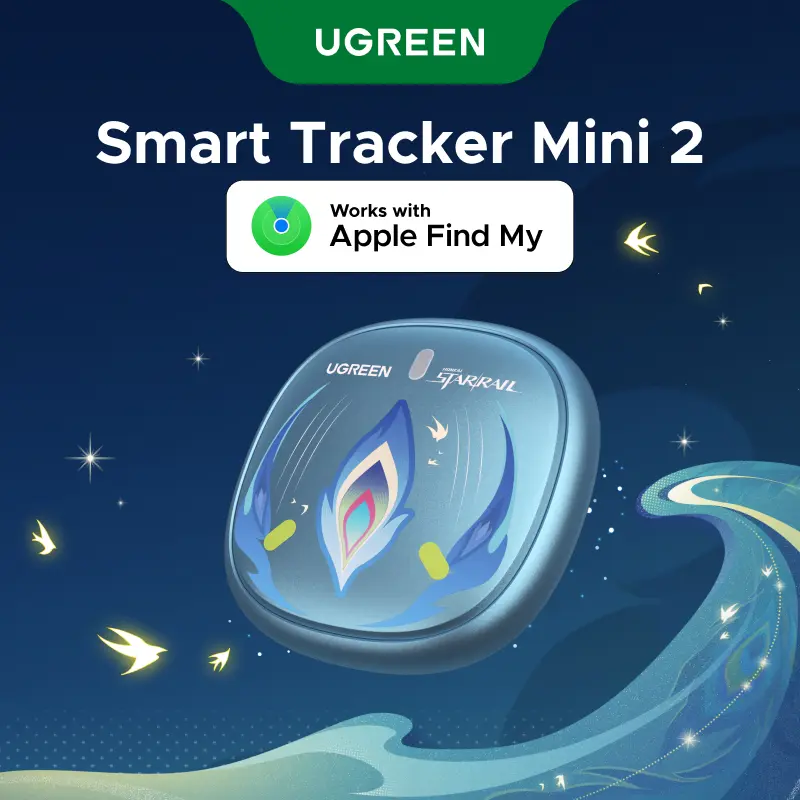 UGREEN FineTrack Mini 2 Honkai: Star Rail Edition Tracker Tags (iOS Only) ,Bluetooth Tracker Compatible with Apple Find My,5-7 Year Battery Life Item Finder Smart Tag for Keys,Luggage,Summer Sale