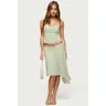 Evia Lacey Asymmetric Midi Skirt