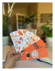 Falloween Bookmarks - Fall & Halloween Themed Bookmarks for Book Lovers and Reading Enthusiasts - Perfect for Marking Pages in Your Favorite Fall or Halloween Books