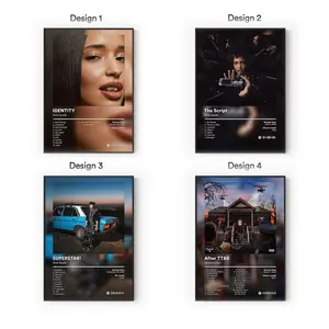 [Sale Up To 40%] [Unframe] Dina.Ayada Album Posters, Alternative Gen Z Rap Wall Art, Internet Music Aesthetic Decor, Modern Album Cover Artwork, Gift for Fans