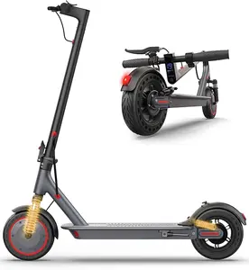 AOPO Electric Scooter 500W Brushless Motor 10" Tires 22 MPH 21 Miles Range Dual Suspension Brakes APP Control Foldable for Campus Commute City Rides