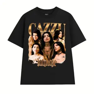 Cazzu Latinaje T-shirt, Graphic tee, Fashion Cotton, Streetwear, Top Menswear Womenswear, Fashion Cotton, Full Size, Full Colors, For Women