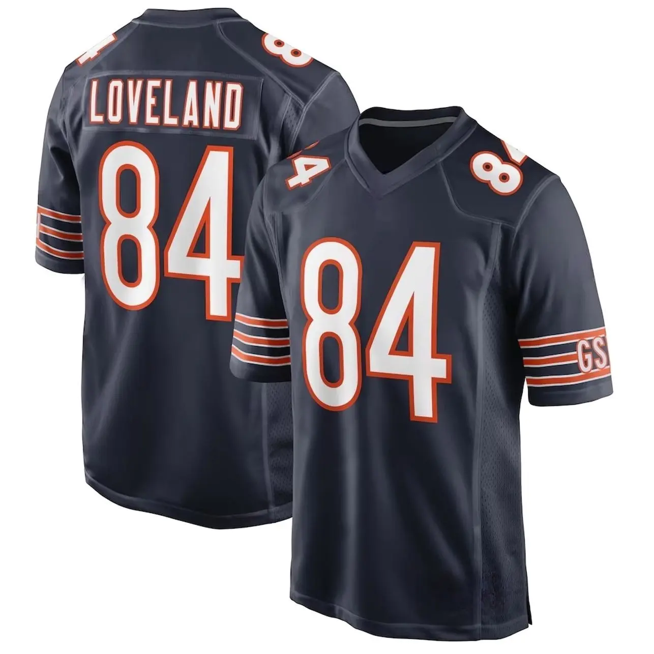 Unisex Football inspired by Chicago Loveland 84 Home Game Jersey - Black