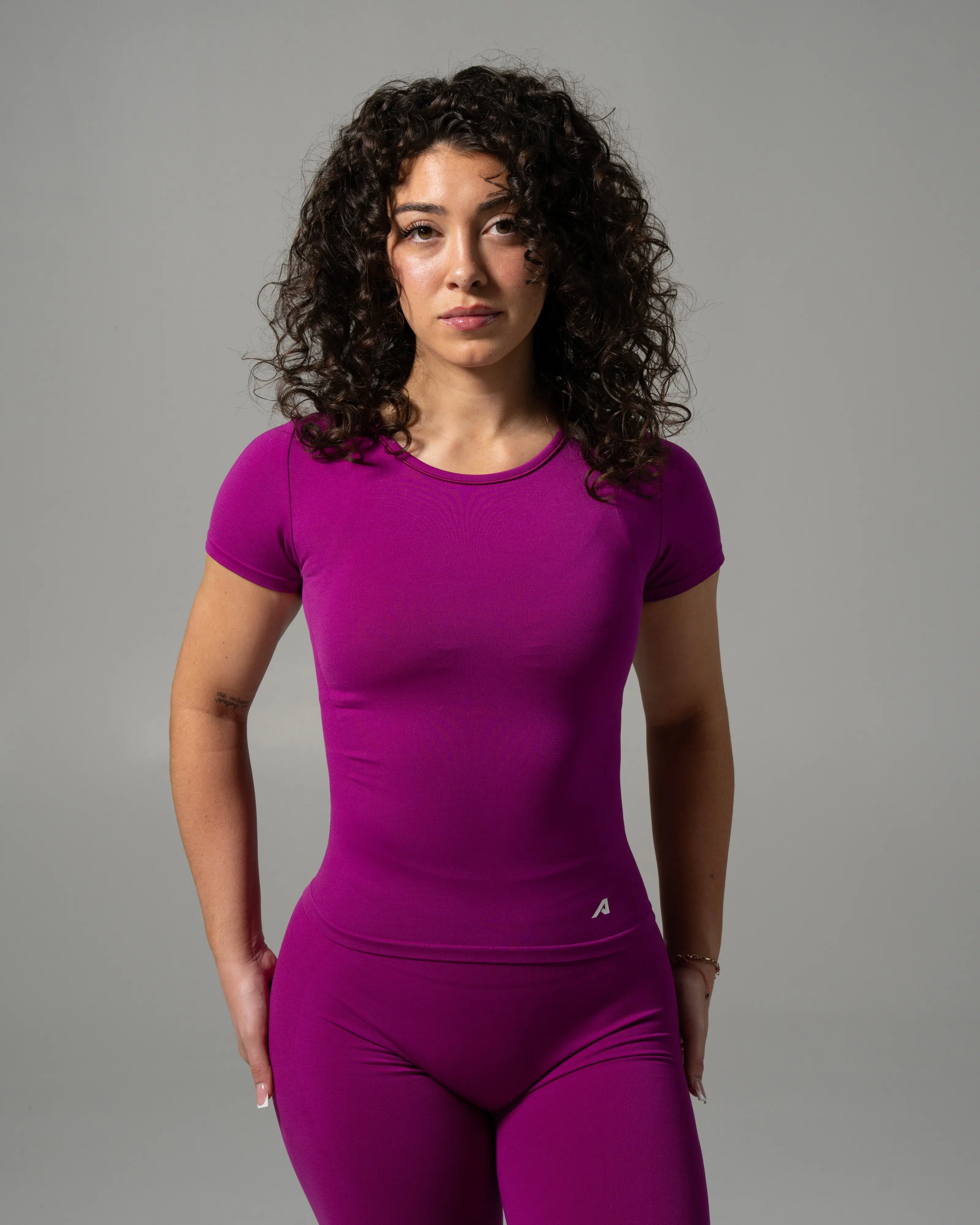 Glass Tee - Dark Fuchsia