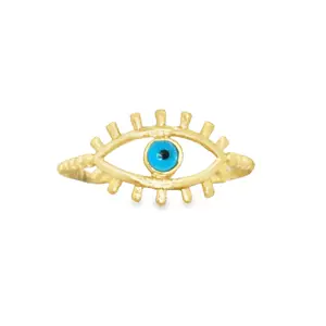 14k Evil Eye Ring