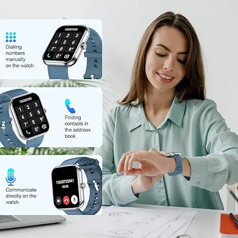 XZHENZHENX A221,Smart Watch for Men Women with Bluetooth Call