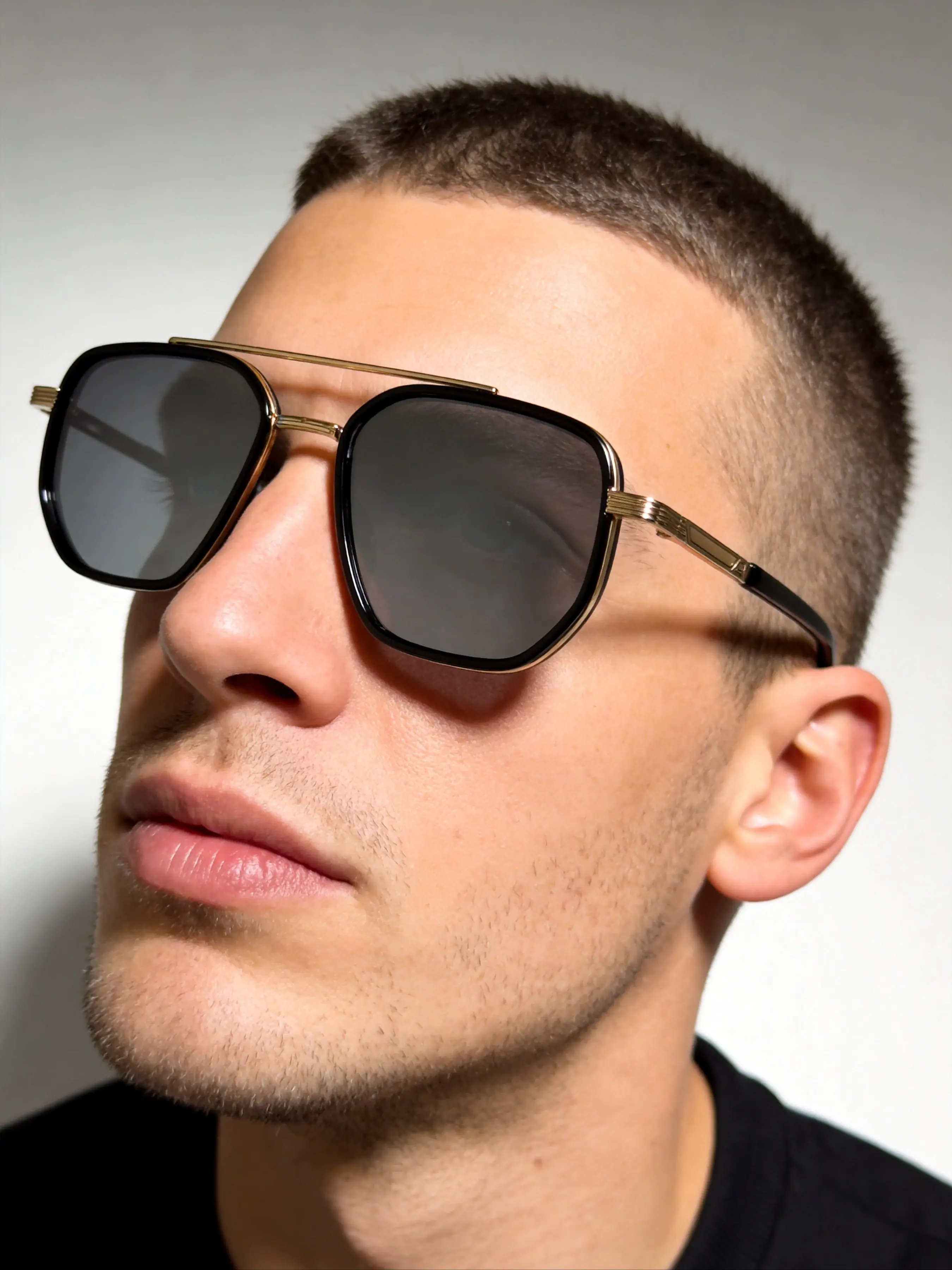 Men's Retro Aviator Sunglasses, 90s Vintage Metal Cowboy Western Style, Outdoor Commute Vacation, Music Festivals Beach Travel
