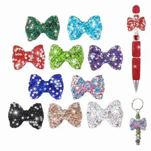 10 Piece Set Water Drill Bow Beads for DIY Beadable Pens,Jewelry Making, Bracelet Charms, Creative Craft Supplies for Girls Gifts Jewelry Making Kit