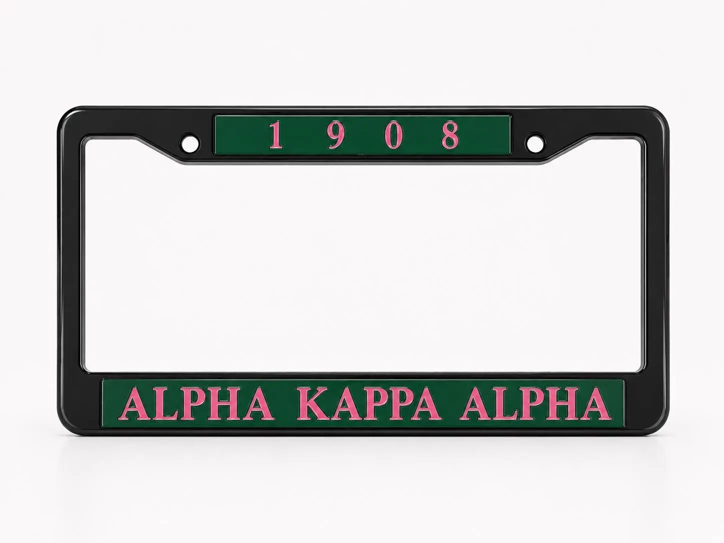 AKA License Plate 1908 Green and Pink