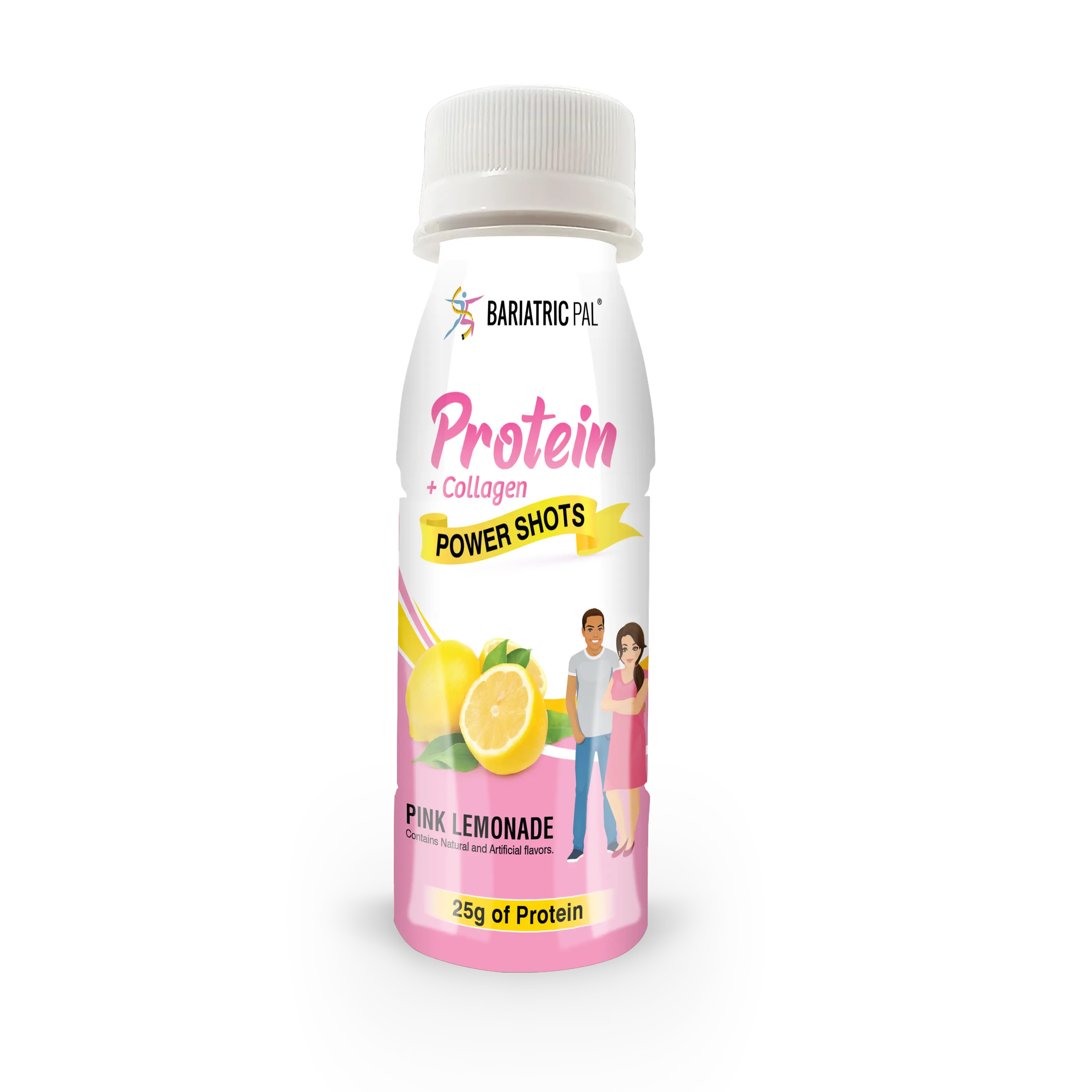 BariatricPal 25g Whey & Collagen Complete Protein Power Shots - Pink Lemonade