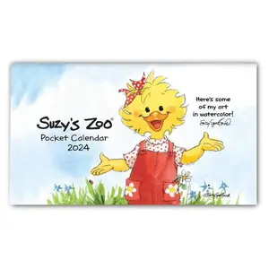 Suzy's Zoo Pocket Calendar 2024(6-1/2" x 3-3/4")