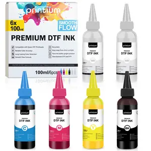 Premium DTF Ink Set - 6×100 ml (3.38 fl oz), CMYKWW