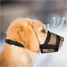 Evollax Large Dog Muzzle - Breathable Air Mesh & Durable Materials, Adjustable Straps, Lightweight Wear, Easy Cleaning, Curbs Biting During Training, Prevents Scavenging/Licking/Chewing, L 7.9"-9.4"