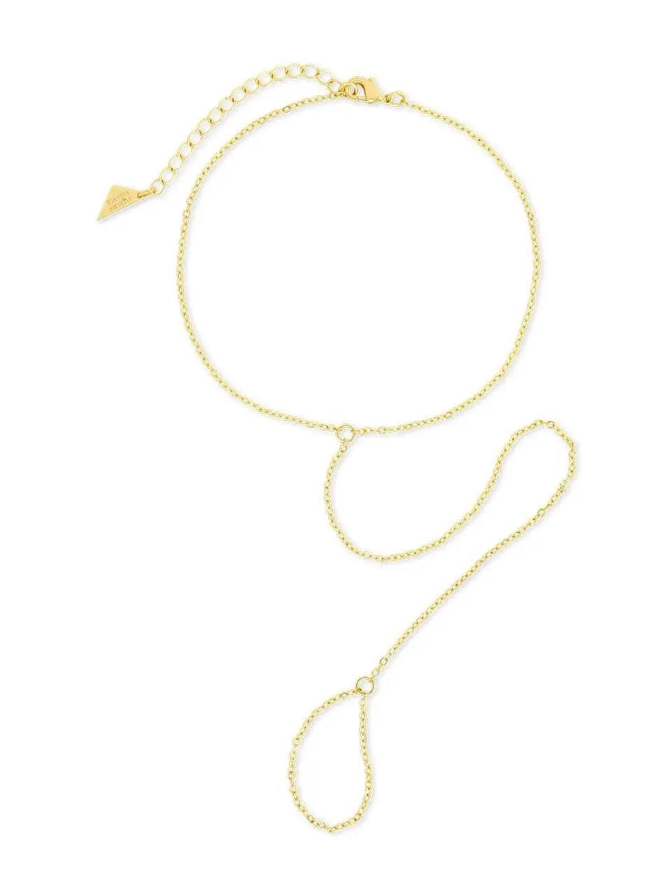 Sterling Forever Minimalist 3-Bands Chain Loop Saskia Chain Toe Anklet, Women's Ankle Bracelet Jewelry Sterling Forever Minimalist 3-Bands Chain Loop Saskia Chain Toe Anklet, Women's Ankle Bracelet Jewelry