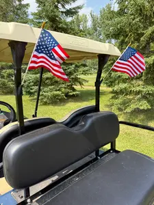 Flag holder for 1 inch Golf Cart Roof Support - 1 Pair