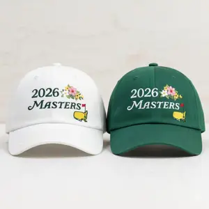 [Made-To-Order] Embroidered Master Golf Tournament 2026 Floral Hat, Gift Hat For Golfers