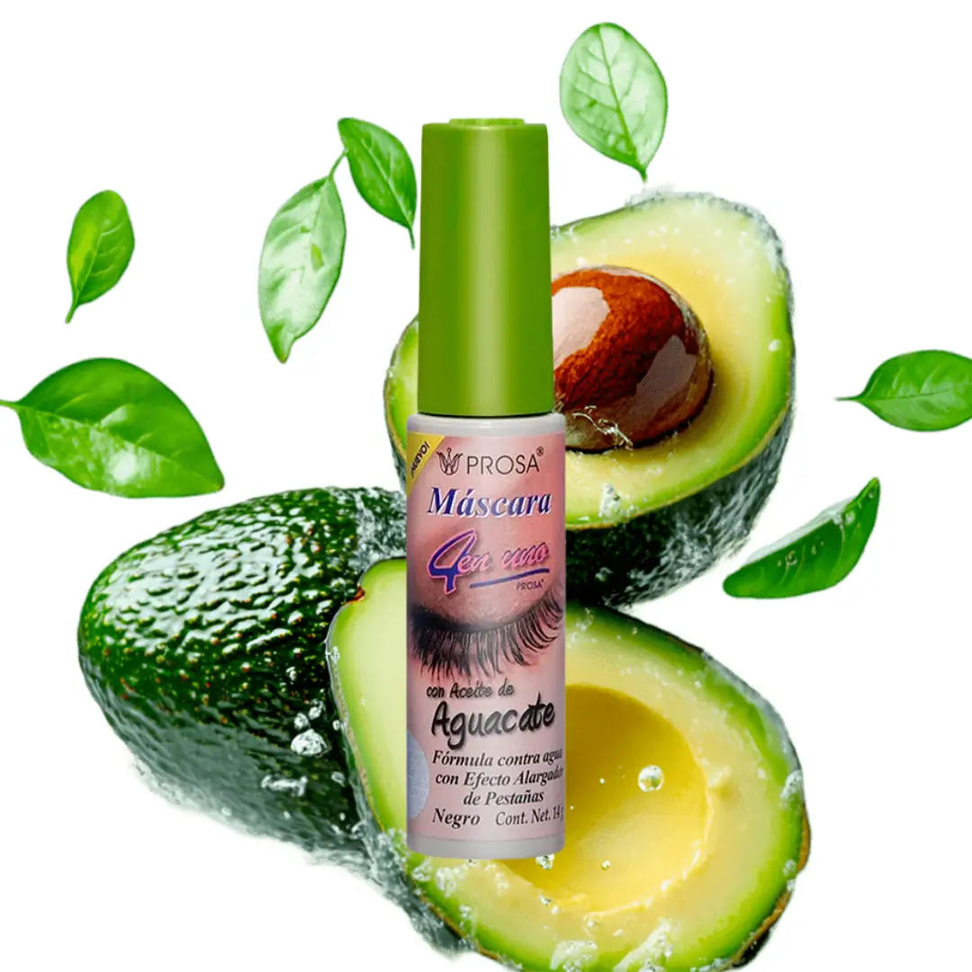 Brand New Waterproof Natural Avocado Oil Jojoba Oil Professional Silicone Mascara (14g) - Makeup Cosmetic for Fuller Look