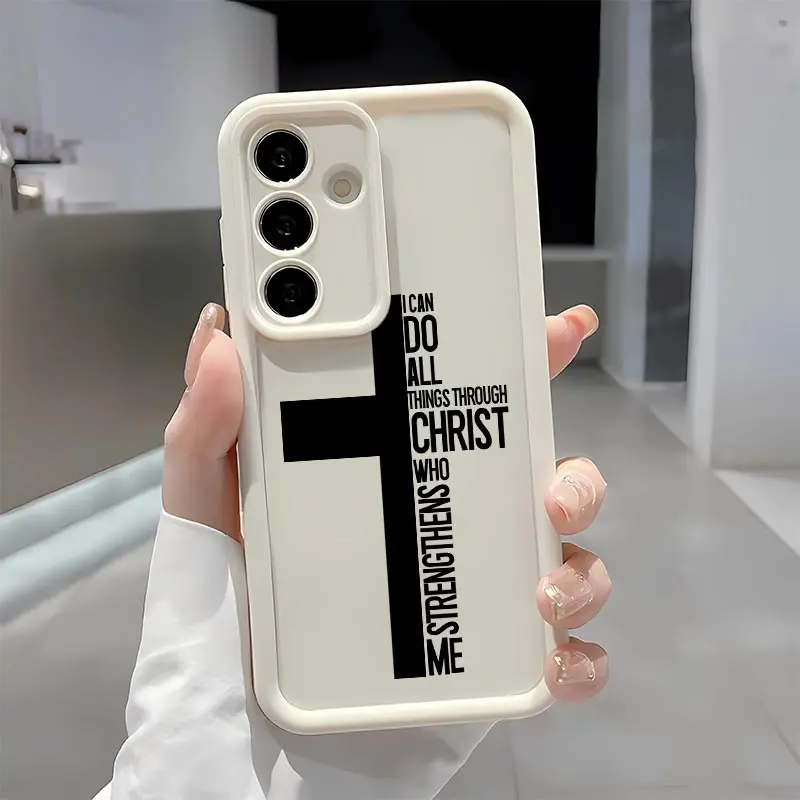 Trendy Letter Cross Soft&Flexible TPU Silicone Phone Case For Galaxy S26 Ultra S25 Edge S24 FE S23 S22 S21 Plus A13 A14 A15 A16 A17 A33 A34 A35 A36 A52 A53 A54 NOTE20 Durable|Shockproof|Full Camera Protection|Anti-Fingerprint summerwins