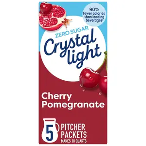 Cherry Pomegranate Drink Mix Zero Sugar Low Calorie Powder Packets for Flavorful Hydration Beverage with Natural Flavors for Home Parties Daily Drinking Water Enhancer Alternative to Soda Juice for Kids Adults