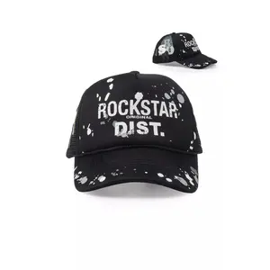 Platon Black Graphic Trucker Hat