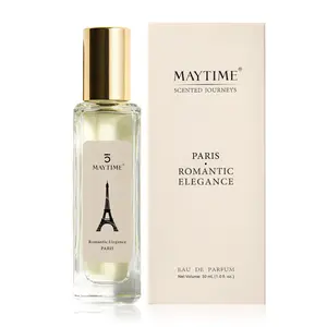 Maytime Paris Scented Journeys Perfume 30ml – Romantic Elegance | Eau de Parfum | Grapefruit, Ginger & Amber | Spicy Woody | Long-Lasting