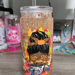 20oz Fall Snowglobe Tumbler – Just a Girl Who Loves Fall