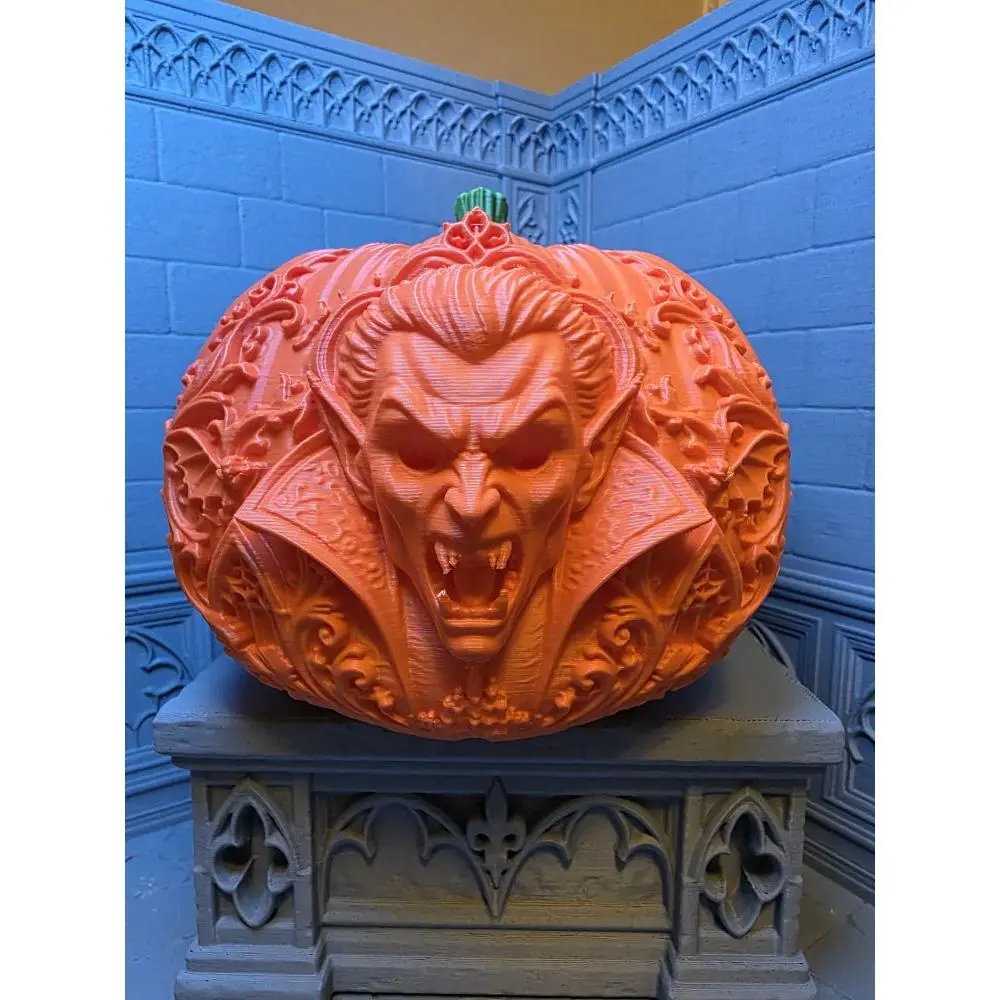 5" Vampire Pumpkin Halloween Decoration - Perfect for Spooky Season