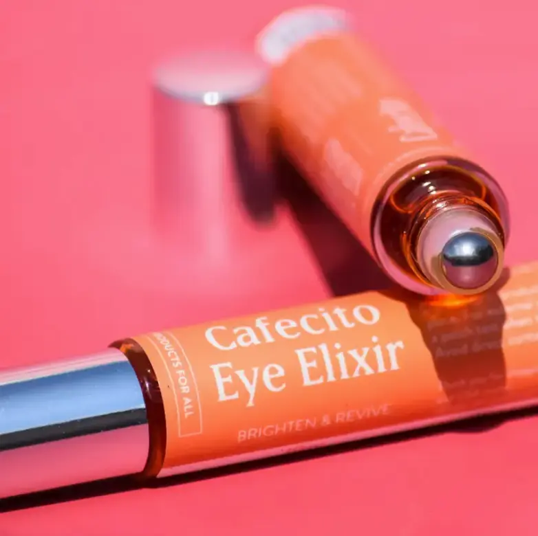 Eye Serum Cafecito Eye Elixir with Caffeine Moisturizer Smooth Skin Care Applicator Vitamins Comfort Coffee