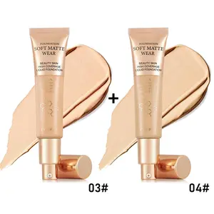 Hydrating Liquid Foundation, Long - Lasting Makeup and Lightweight, Medium Coverage & Semi - Matte Blend Concealer