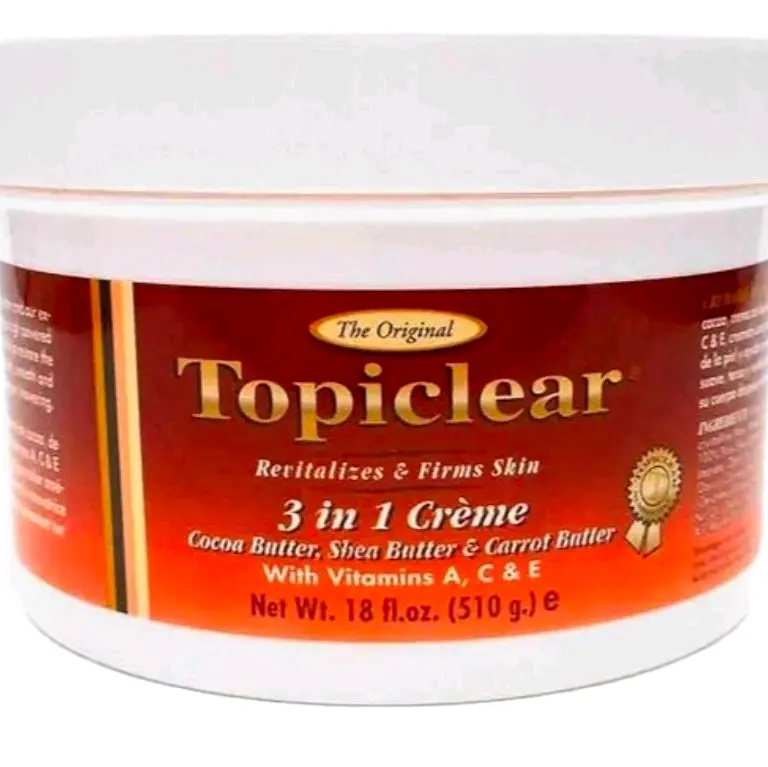 Topiclear 3 in 1 Creme Cocoa Butter, Shea Butter, Carrot Butter 18 fl oz