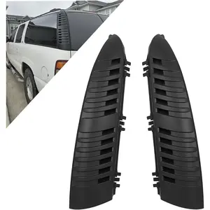 Rear D-Pillar Molding Trim Compatible with 2000-2006 Chevy Chevrolet Tahoe Suburban Yukon Applique Pair Quarter Panel Replacement for 15764012 15765114