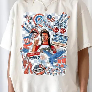Men's & Women's Joe Dirt Independence Day Merica Tour Unisex 100% Cotton T-Shirt, Soft, All Season Casual Streetwear Essential, All-Match All Season Style