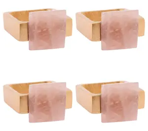 Karma Quartz Napkin Rings (Set of 4)