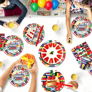 10-guest party bundle | Includes 108"x54" tablecloth, set, and summer-themed tableware