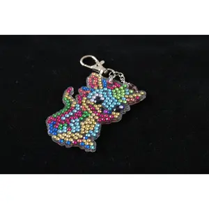 Diamond Art Keychains – Dragon Design and Handcrafted and one of a Kind